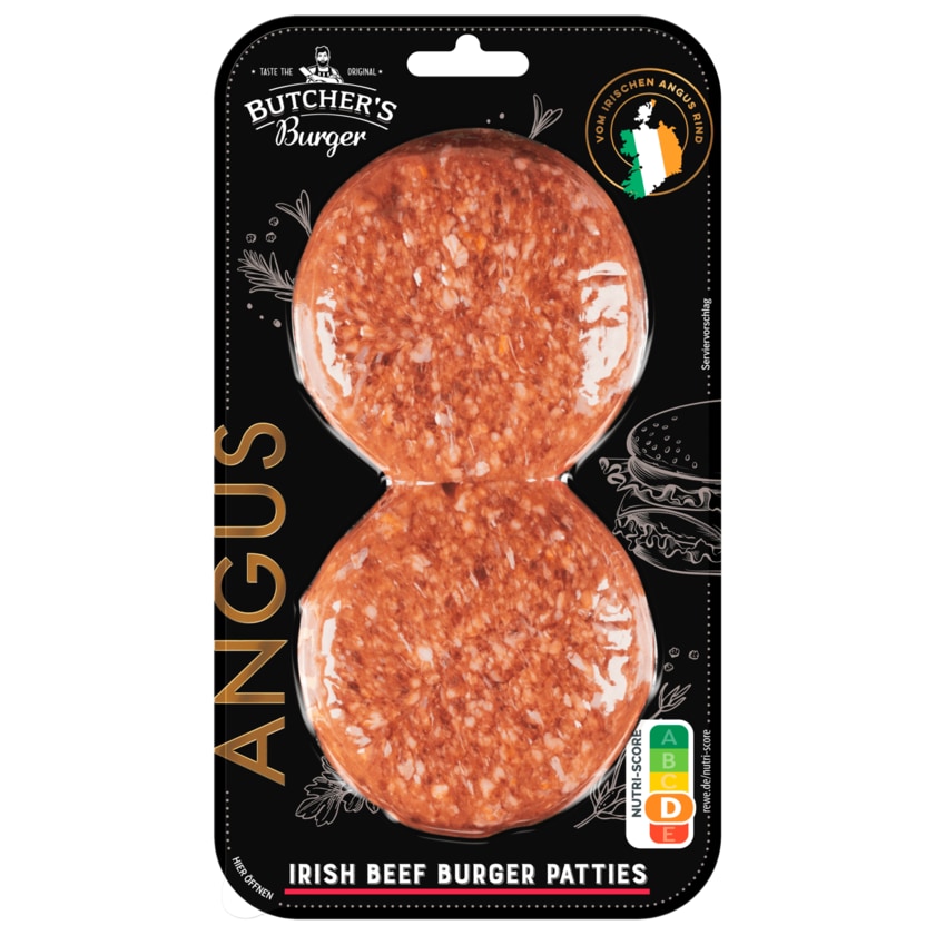 Butcher's Burger Angus Irish Beef Burger Patties 230g